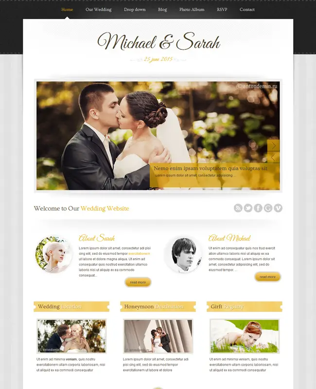 Marriage - Love Marriage WordPress Theme