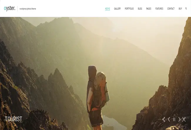 Oyster - Creative Marvelous Photography WordPress Theme