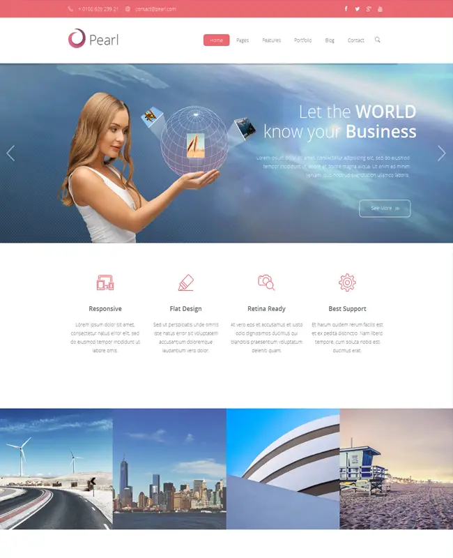 Pearl - Corporate Responsive Business WordPress Theme