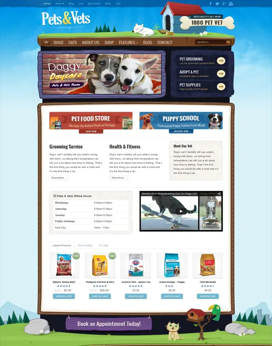 Pets & Vets - WooCommerce WordPress Theme for Pets