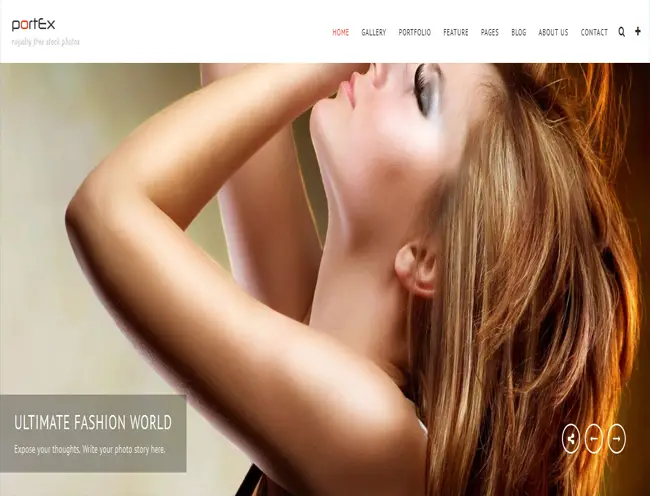 Portex -WordPress Modern Photography Portfolio Theme