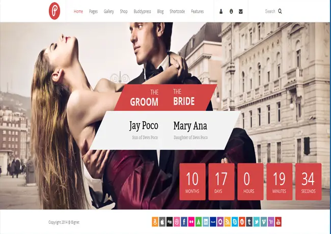 Pump - WordPress Wedding & Multi-purpose Theme