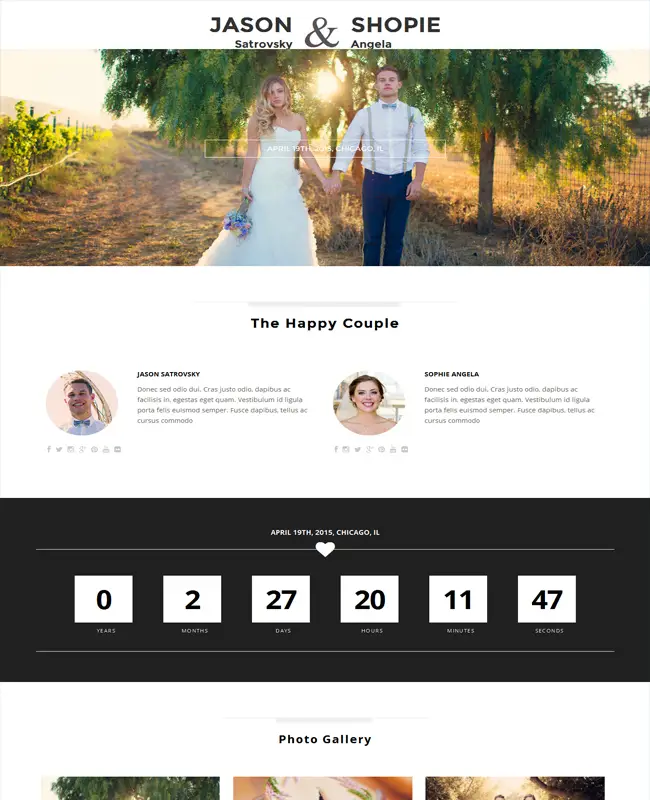 Qaween - WordPress Simple Stunning Wedding Theme