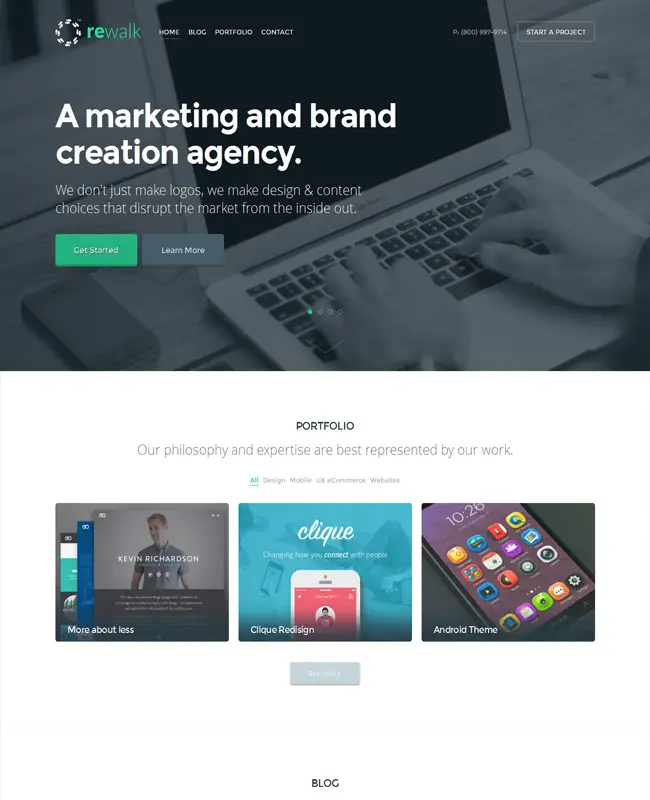 ReWalk - WordPress Responsive Business Theme