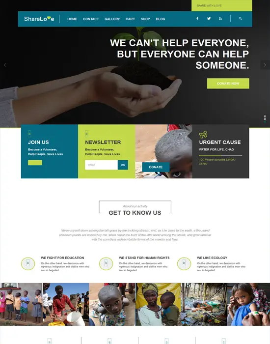 ShareLove - WordPress Charity/Non-ProfitTheme