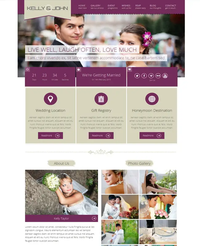 Soul - Elegant & Minimal WordPress Wedding Theme