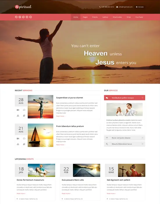 Spiritual - Church Non-Profit WordPress Responsive Theme 