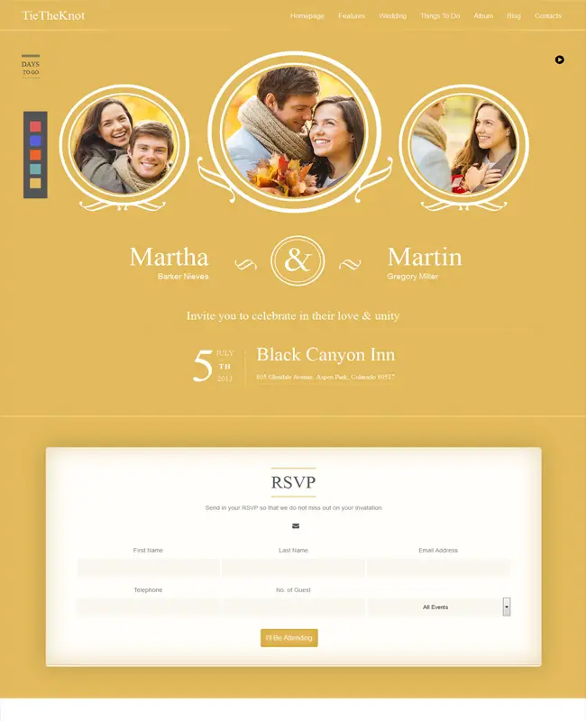 TieTheKnot - WordPress Creative Wedding Theme