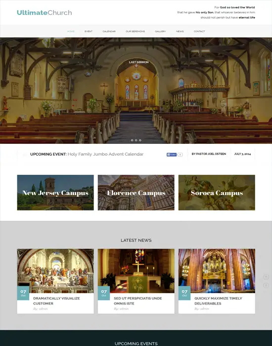 Ultimate Church-Charity Business Template for Churches