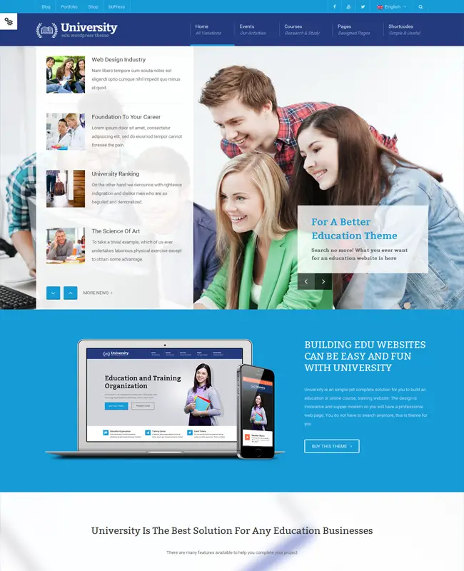 University - Multipurpose Education, Event and Course Theme