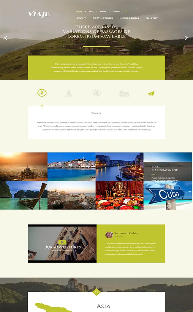 Viaje Responsive WordPress Theme