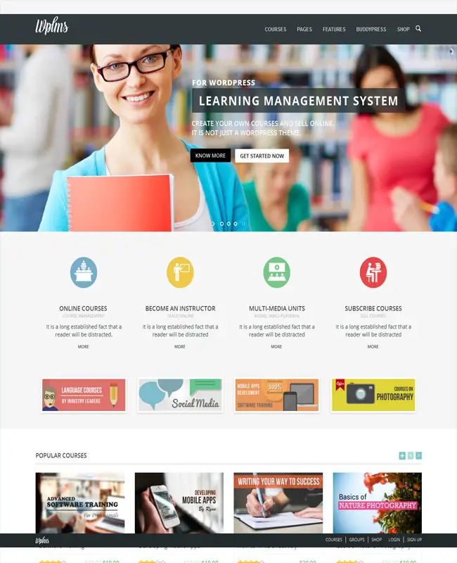 WPLMS- Best e-Learning Management System WP Theme