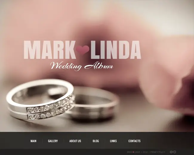 Wedding Album - WordPress Wedding Diary Theme