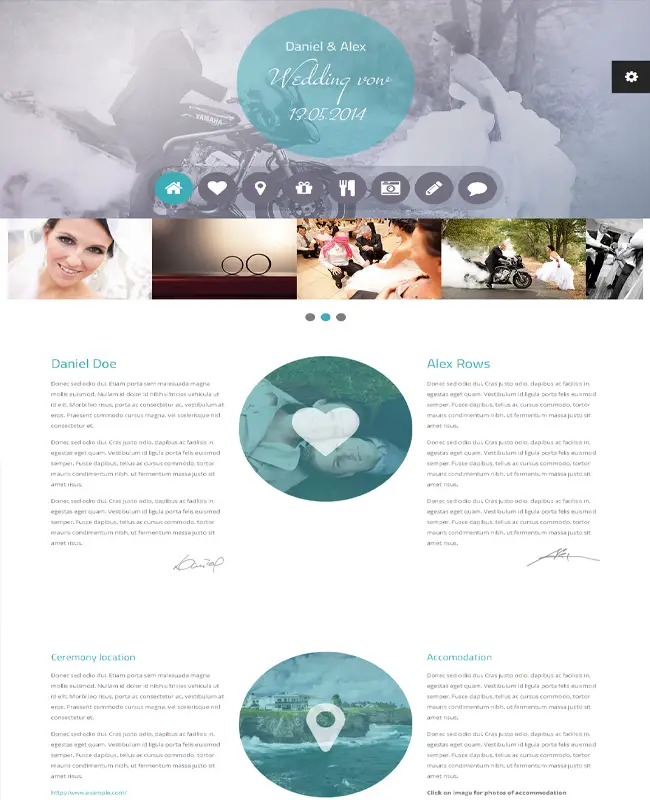 Wedding vow - Awesome WordPress Wedding Theme