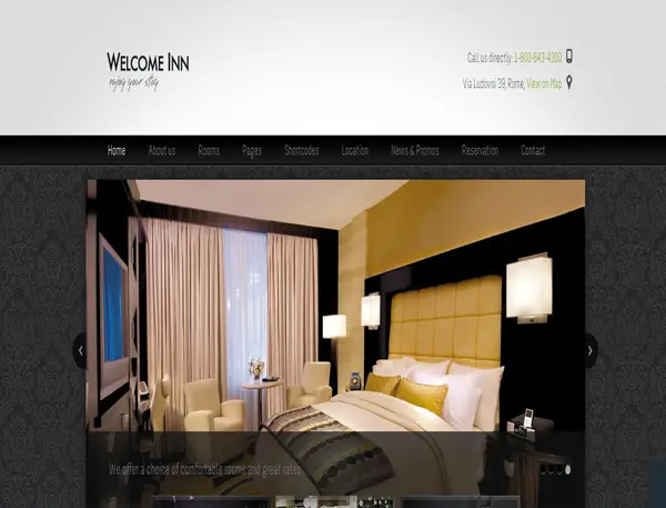Welcome Inn -Responsive Hotel WordPress Theme