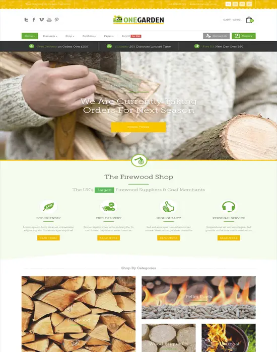 123Garden - Corporate & eCommerce WordPress Theme
