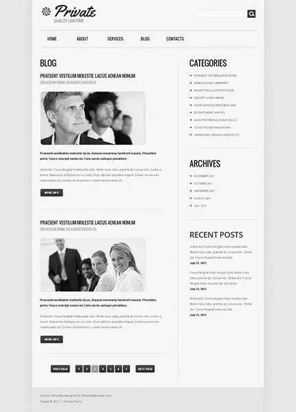 Free On Guard of your Rights: Free Joomla Law Company Site
