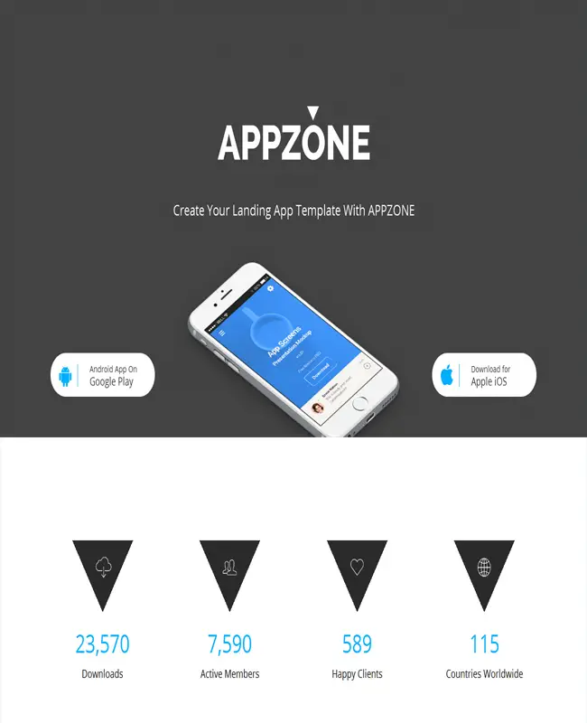 Appzone - Bootstrap Retina Html App Landing Page
