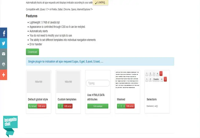 Auto Ajax - Loader Indicator Plugin for jQuery