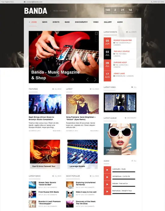 Banda - Responsive WordPress Music Magazine Theme