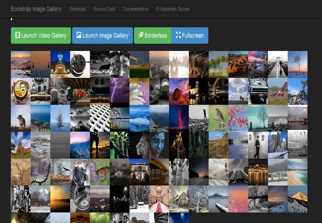 Bootstrap Image Gallery - Touch enable image and video Gallery