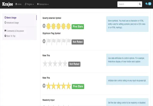Bootstrap Star Rating - Simple jQuery Powerful rating Plugin