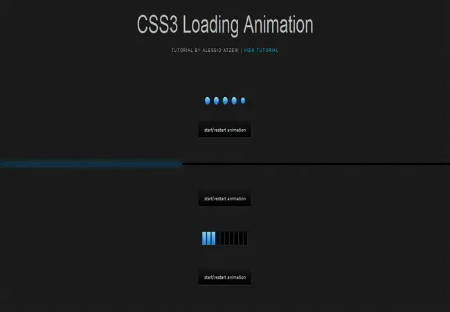 CSS3 Loading - Simple and smooth animated Free CSS3 Loader