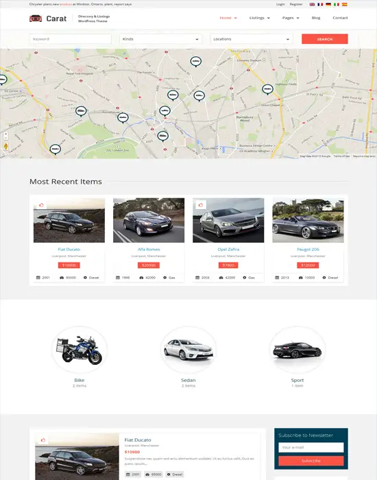Carat - WordPress Responsive Automotive Listing Theme