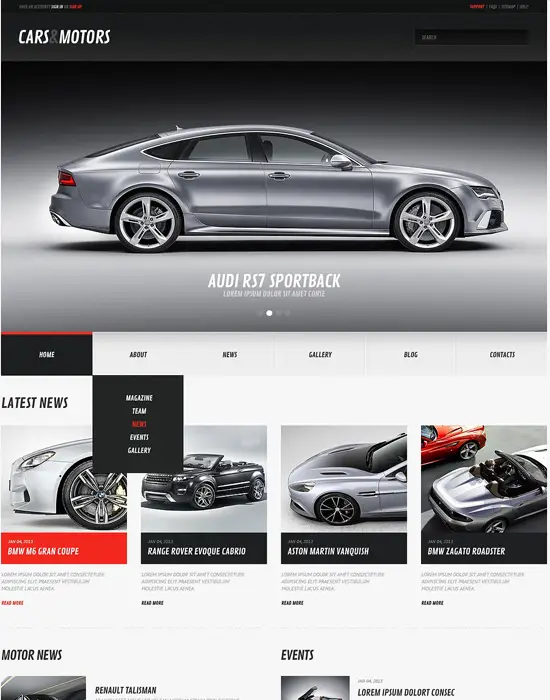MotorNews8 - WordPress Car Responsive Theme