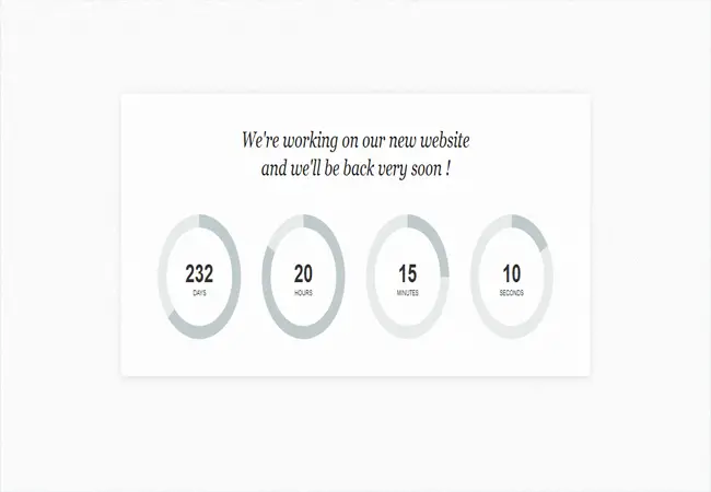 Circular Countdown - Responsive circular countdown jQuery Plugin