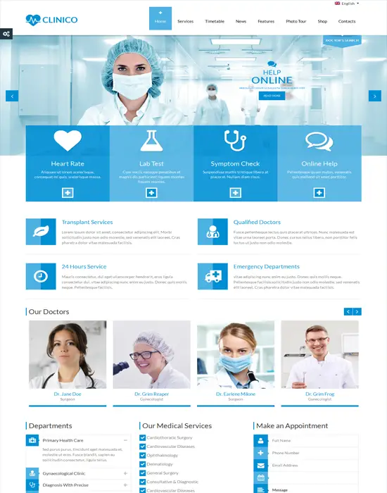 Clinico - WordPress Premium Medical Hospital and Health Theme