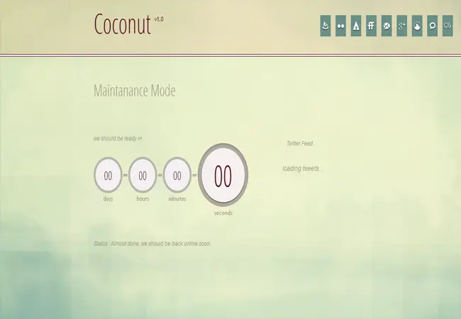 Coconut - Jquery simple clean Countdown Plugin