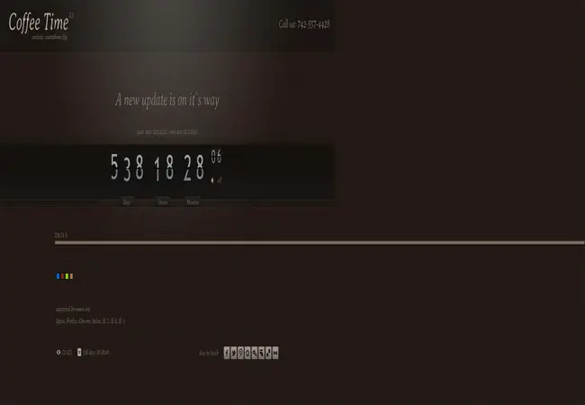 Coffe Time - Jquery Sprite Countdown Flip Plugin