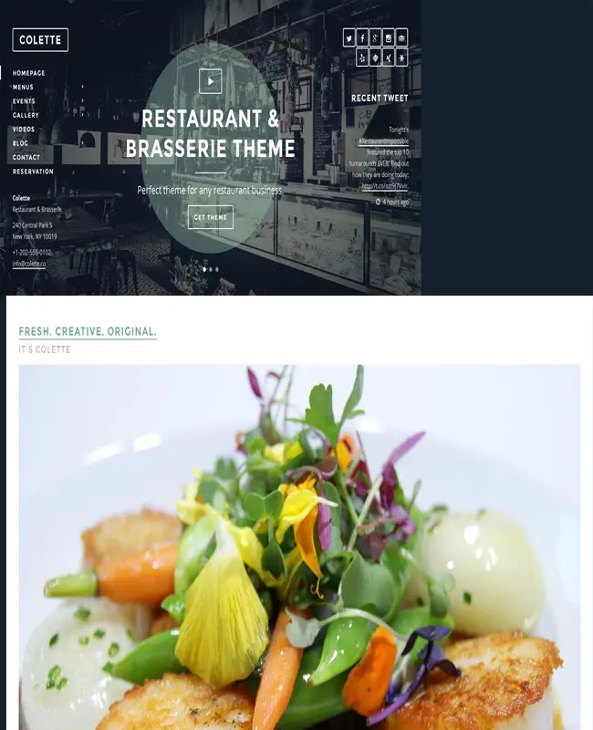 Colette - Perfect Restaurant & Brasserie WordPress Theme