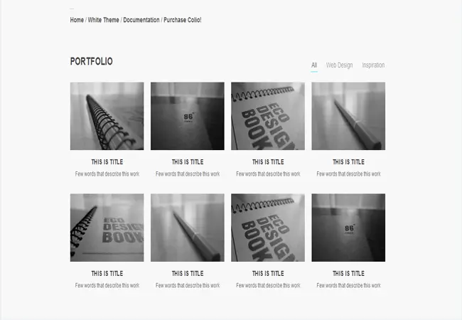 Colio - Content Expander jQuery Portfolio Filter Plugin