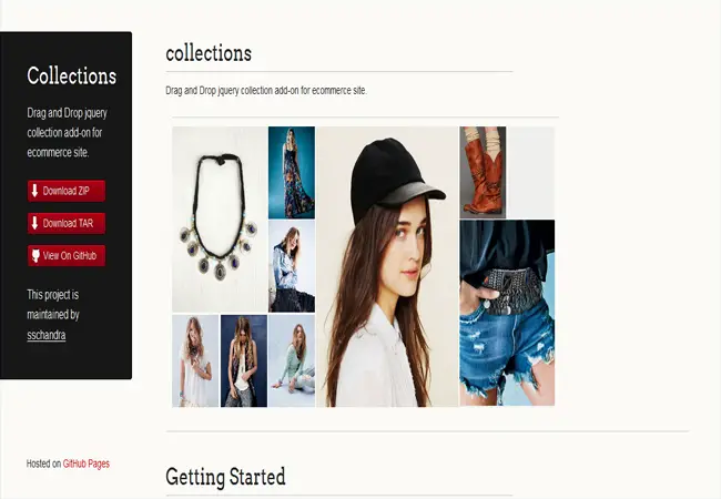 Collections - For ecommerce site Drag and Drop jquery collection add-on 