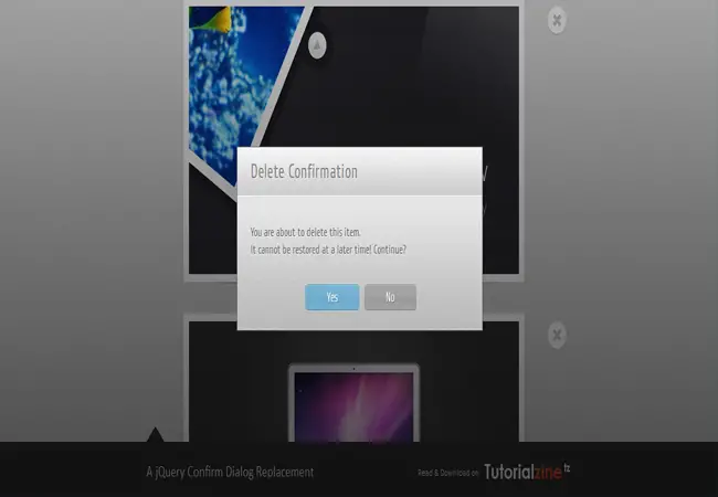 Confirm Modal - jQuery Confirm Dialog Replacement Modal