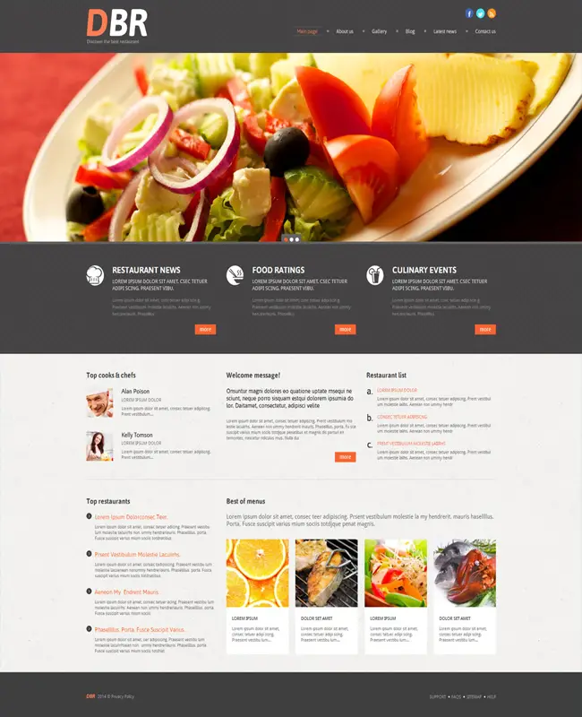 DBR - a Best WordPress Restaurant and Cafe Theme