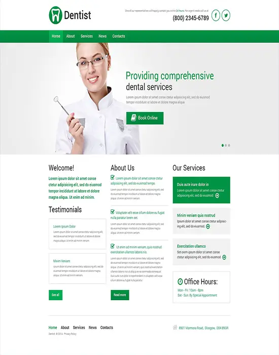 Dentist -Dental Medical Health WordPress Theme