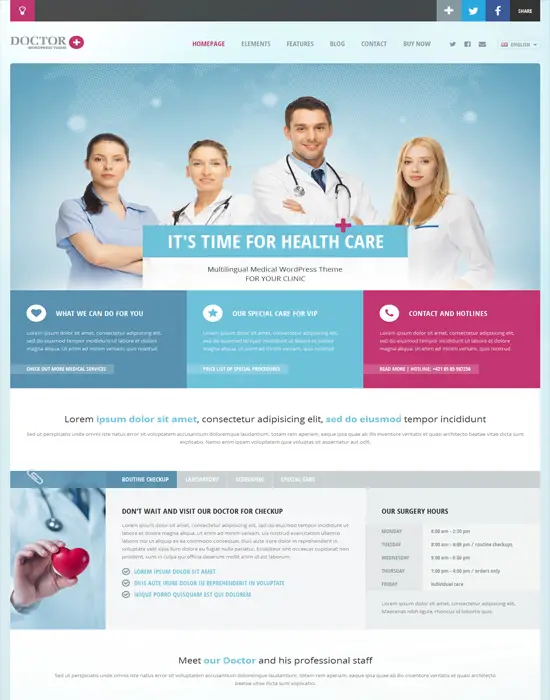DoctorPlus - Medical Responsive WordPress Theme