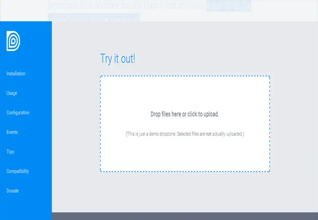 Dropzone - Drag and Drop file uploads with image previews plugin