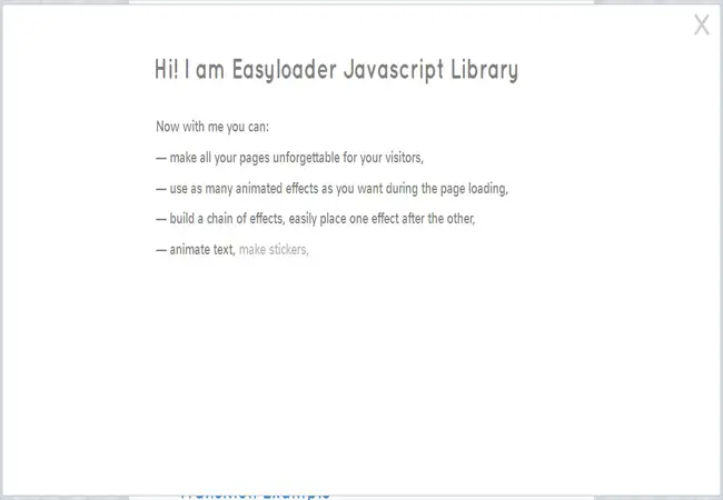 EasyLoader - Page Loading cool JavaScript Library