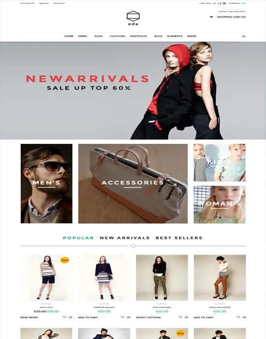 Eda - E-Commerce WordPress Woocommerce Theme