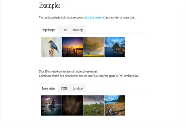 FancyBox - Nice and elegant jQuery gallery Free Plugin