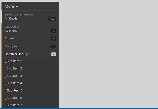 Flex - Flexible and easy Vertical Mega Menu