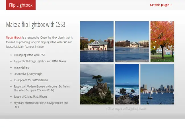 Flipping Lightbox - CSS3 and 3D with jQuery gallery plugin