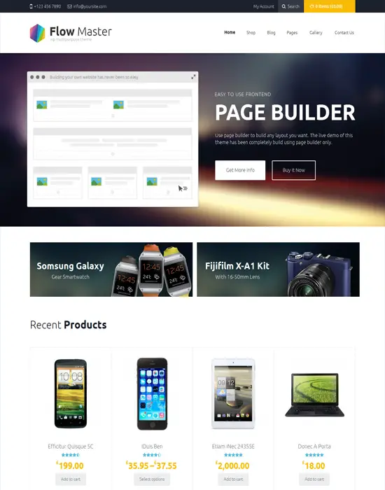 FlowMaster - Electronics Shop Page Builder WooCommerce Responsive Theme