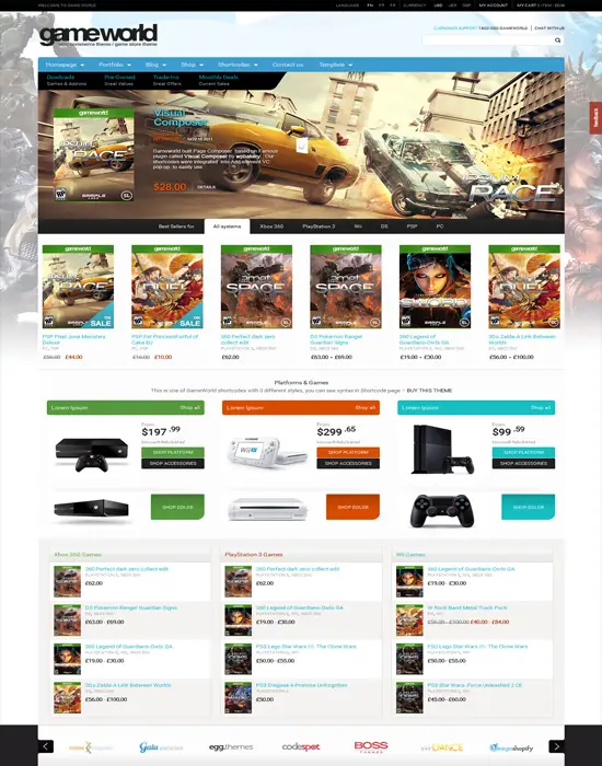 GameWorld - best WooCommerce Themes 