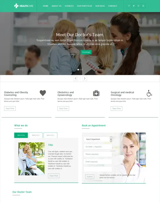 Health Care - Health Care Responsive WordPress Theme