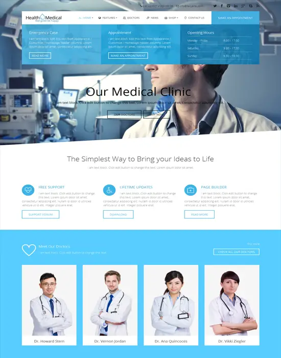Health & Medical - Responsive WordPress Theme for Medicine